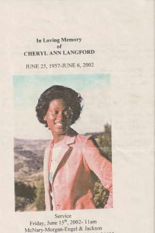 Cheryl Ann Langford obituary